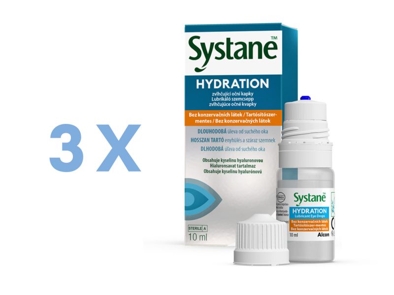 Systane Hydration bez konzervačných látok (3 x 10 ml)